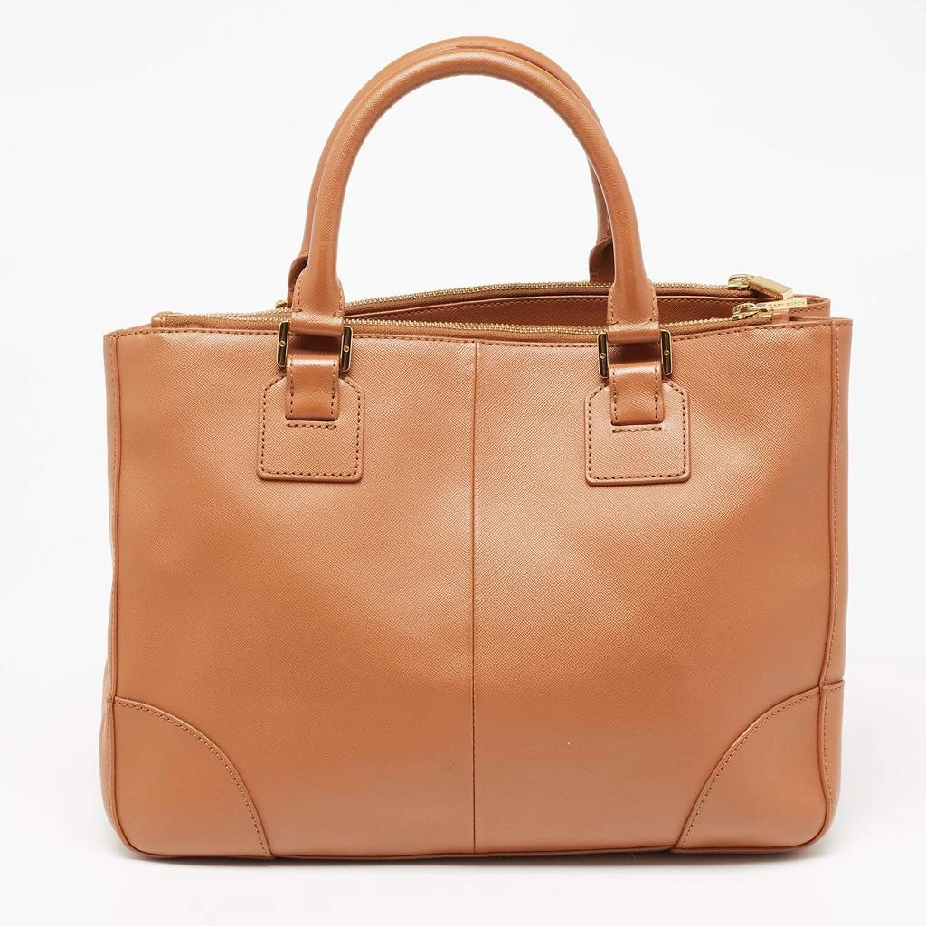 商品[二手商品] Tory Burch|Tory Burch Brown Leather Large Double Zip Robinson Tote,价格¥976,第4张图片详细描述