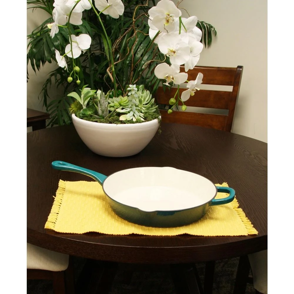 商品Gibson|Crock Pot Artisan 12" Round Enameled Cast Iron Skillet,价格¥538,第3张图片详细描述