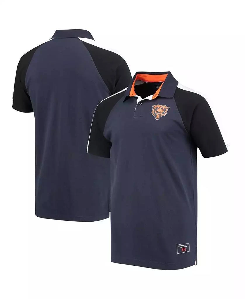 商品Tommy Hilfiger|Men's Navy, White Chicago Bears Holden Raglan Polo Shirt,价格¥402,第1张图片