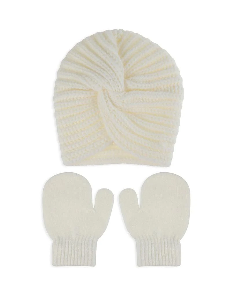 商品Capelli|Girls' Front Twist Hat & Mittens Set - Baby,价格¥63,第1张图片详细描述