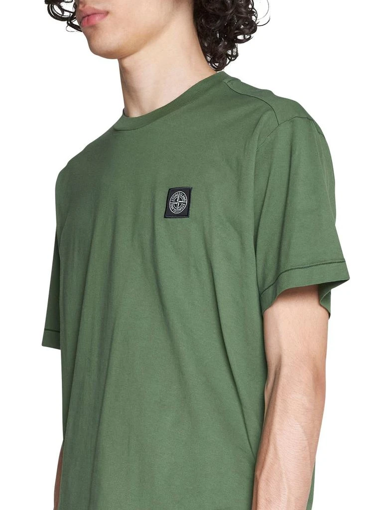 商品Stone Island|Stone Island Logo Patch Crewneck T-Shirt,价格¥1808,第5张图片详细描述