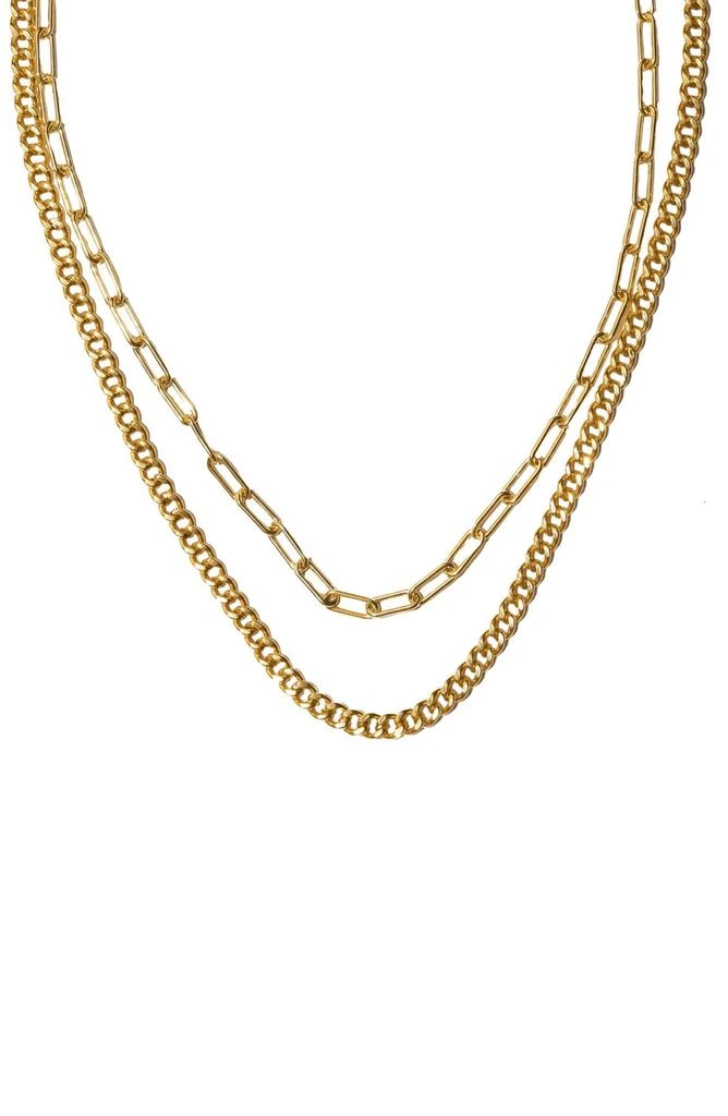 商品ADORNIA|Mix Chain Layered Necklace,价格¥98,第1张图片