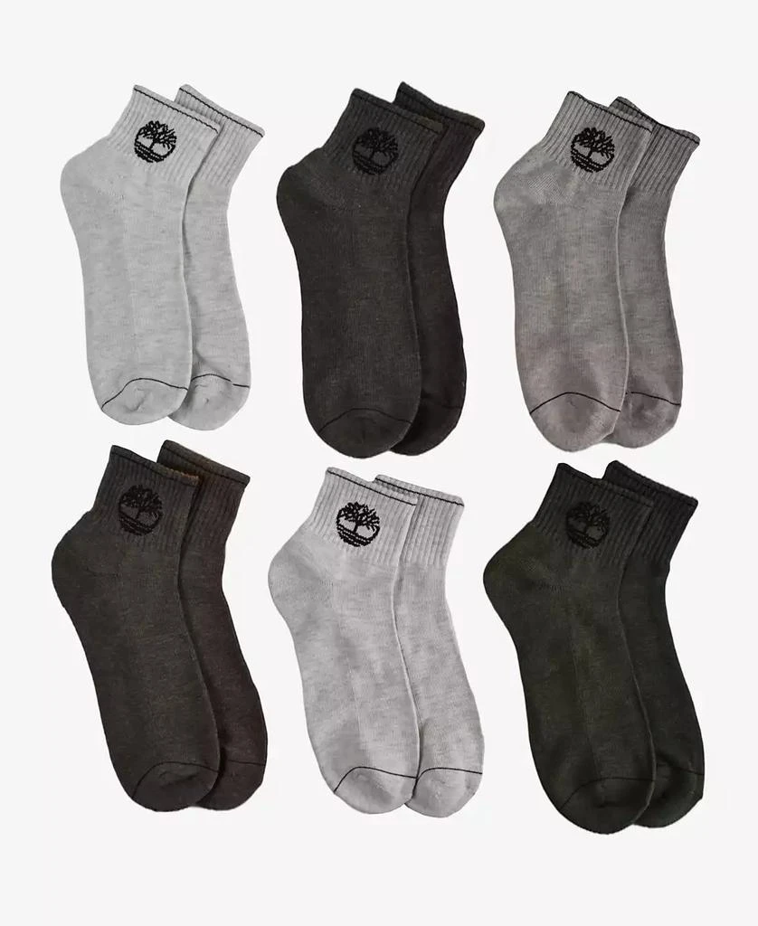 商品Timberland|Men's Quarter Socks, Pack of 6,价格¥115,第1张图片