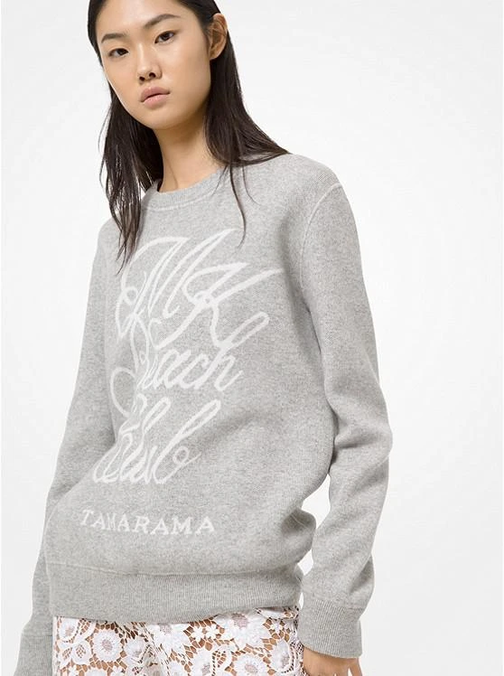 商品Michael Kors|Cotton and Cashmere MK Beach Club Sweatshirt,价格¥2010,第1张图片