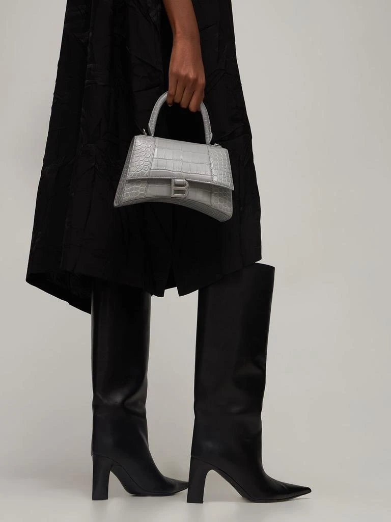 商品Balenciaga|Small Hourglass Embossed Leather Bag,价格¥23199,第2张图片详细描述