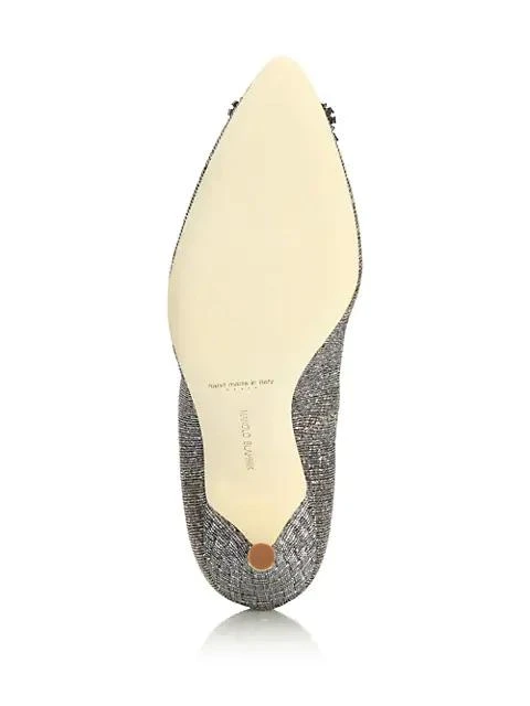 商品Manolo Blahnik|Hangisi 105 水钻扣闪亮高跟鞋,价格¥7669,第5张图片详细描述