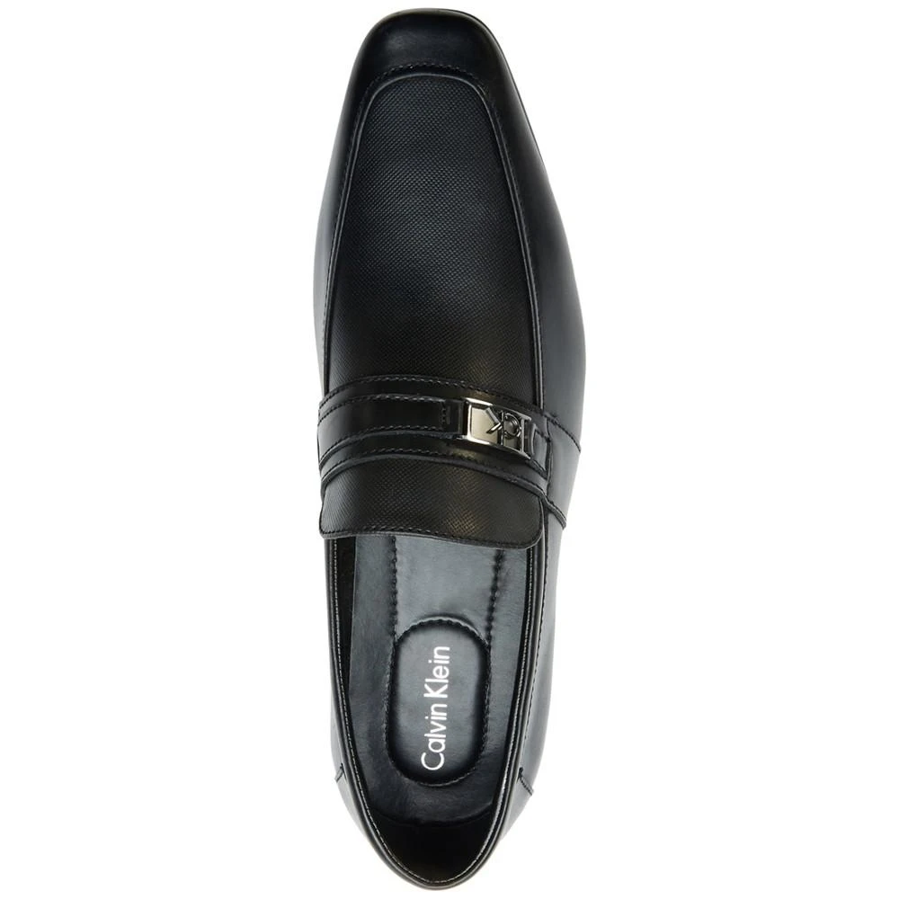 商品Calvin Klein|Men's Bartley Bit Textured Loafers,价格¥409,第5张图片详细描述