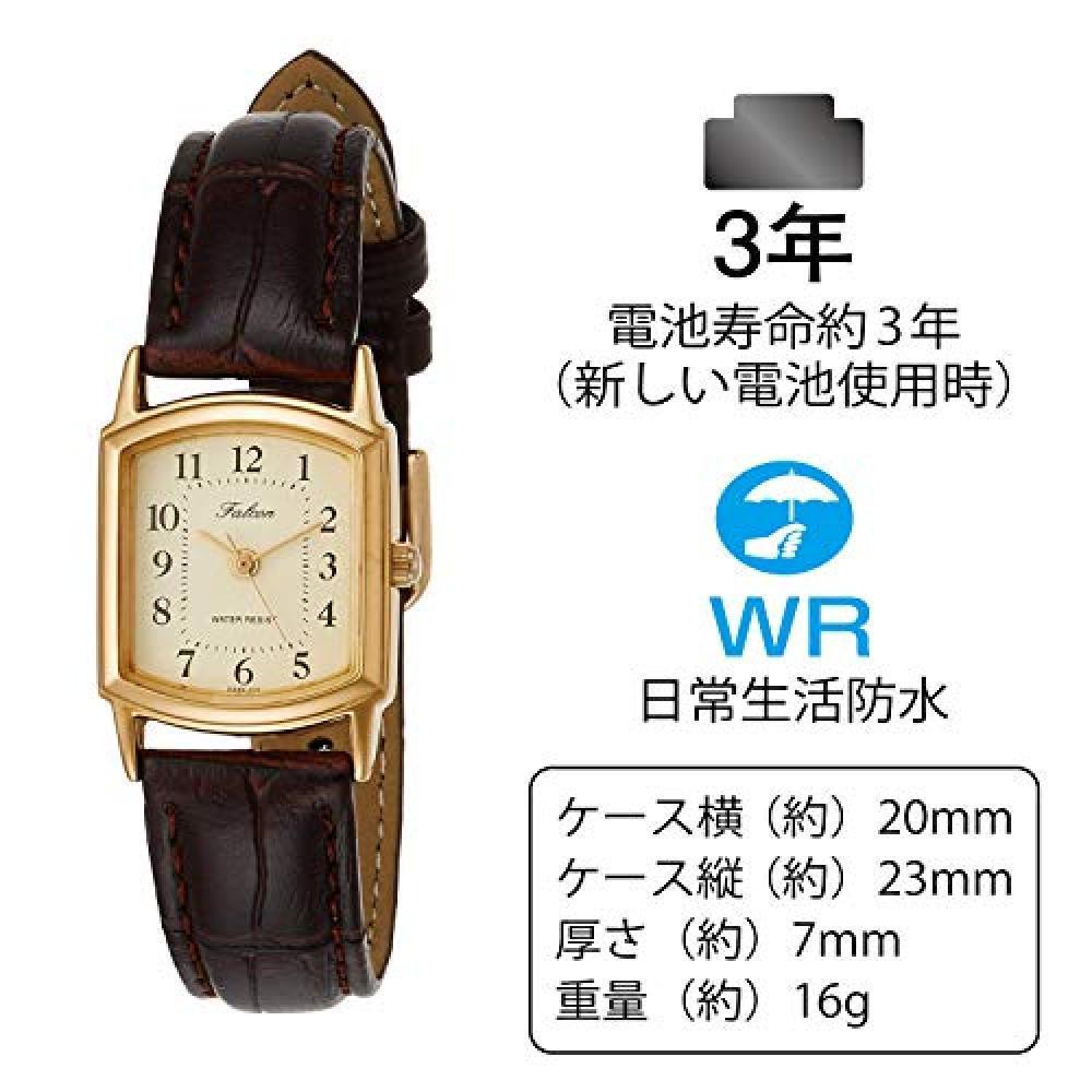 商品Citizen|日本直邮CITIZEN Q＆Q手表模拟防水皮带QA69-103女子金牌,价格¥286,第6张图片详细描述