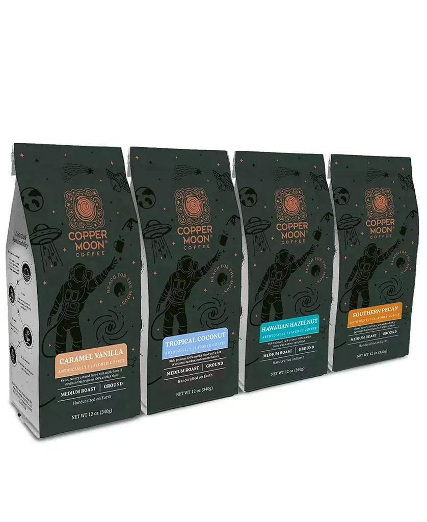 商品Copper Moon Coffee|Ground Coffee, Flavored Blends Variety Pack, 48 Ounces,价格¥304,第1张图片