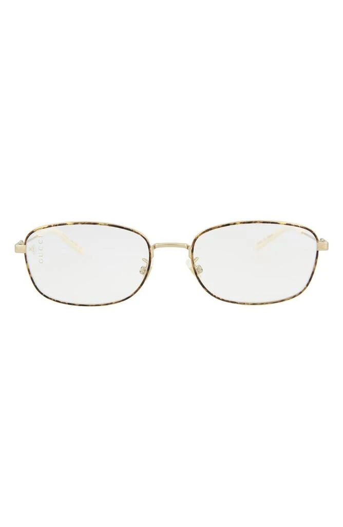 商品Gucci|Fashion 55mm Square Optical Glasses,价格¥1125,第1张图片