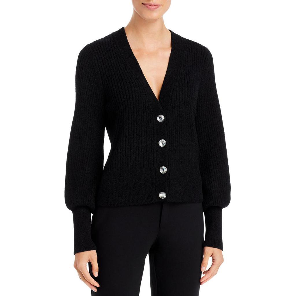 商品Tahari|T Tahari Womens Bishop Sleeve Rhinestone Cardigan Sweater,价格¥238,第1张图片