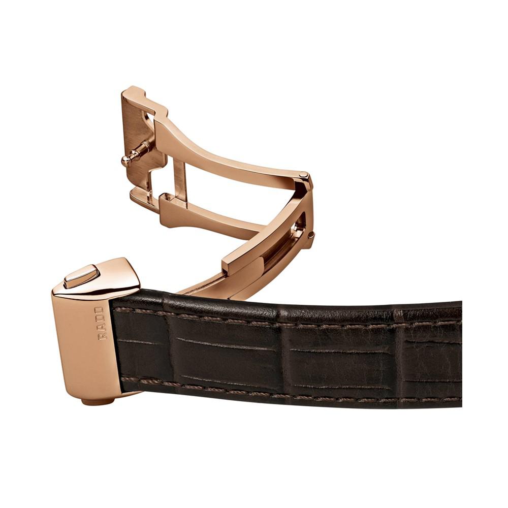 Men's Swiss Automatic Coupole Classic Dark Brown Leather Strap Watch 38mm R22861115商品第4张图片规格展示