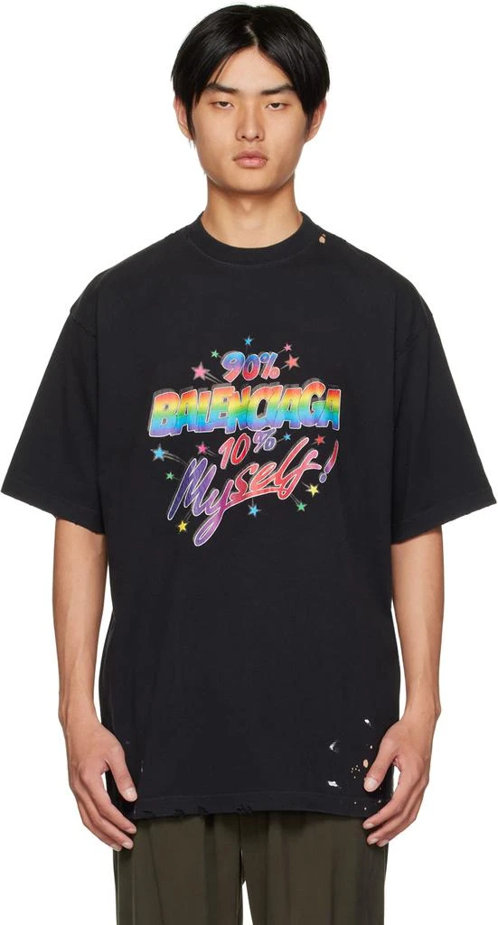 商品Balenciaga|Black 90/10 T-shirt,价格¥2823,第1张图片