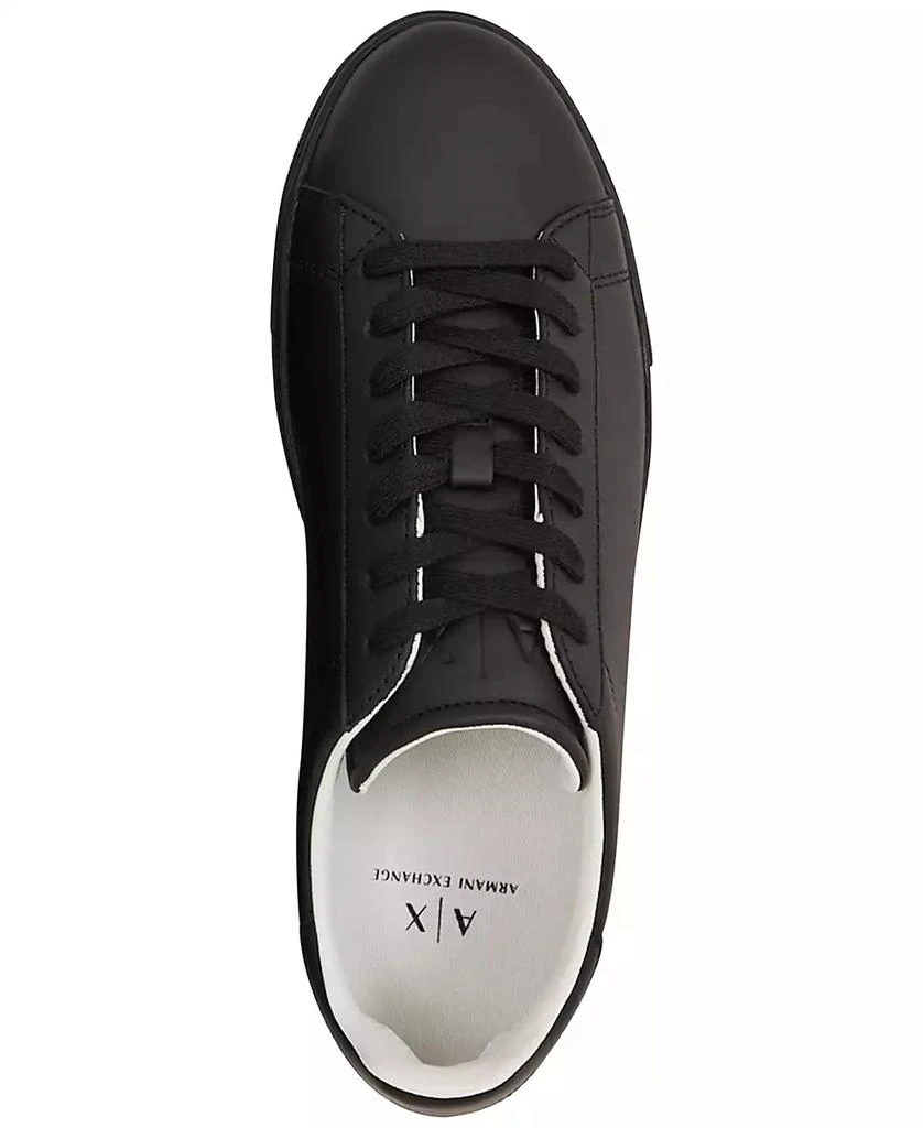 商品Armani Exchange|Men's Low Top Leather Sneaker,价格¥731,第3张图片详细描述