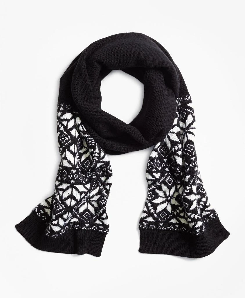 商品Brooks Brothers|Boys Wool Blend Snowflake Fair Isle Scarf,价格¥84,第1张图片