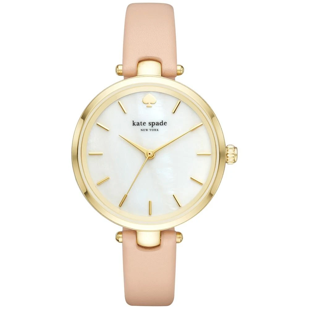 商品Kate Spade|Women's Holland Vachetta Leather Strap Watch 34mm KSW1281,价格¥599,第1张图片