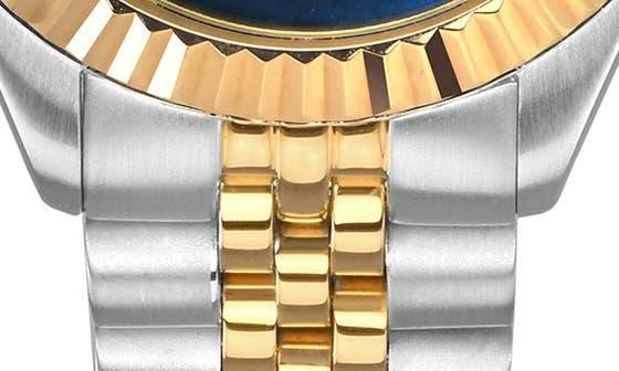 商品Gevril|Naples Two-Tone Diamond Quartz Bracelet Watch, 34mm,价格¥3383,第4张图片详细描述