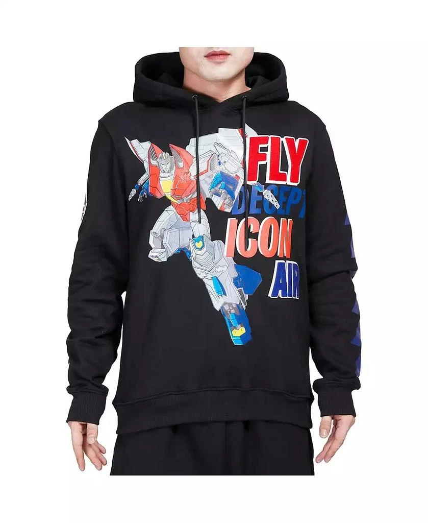 商品Freeze Max|Men's and Women's Black Transformers Decepticon Air Pullover Hoodie,价格¥695,第3张图片详细描述