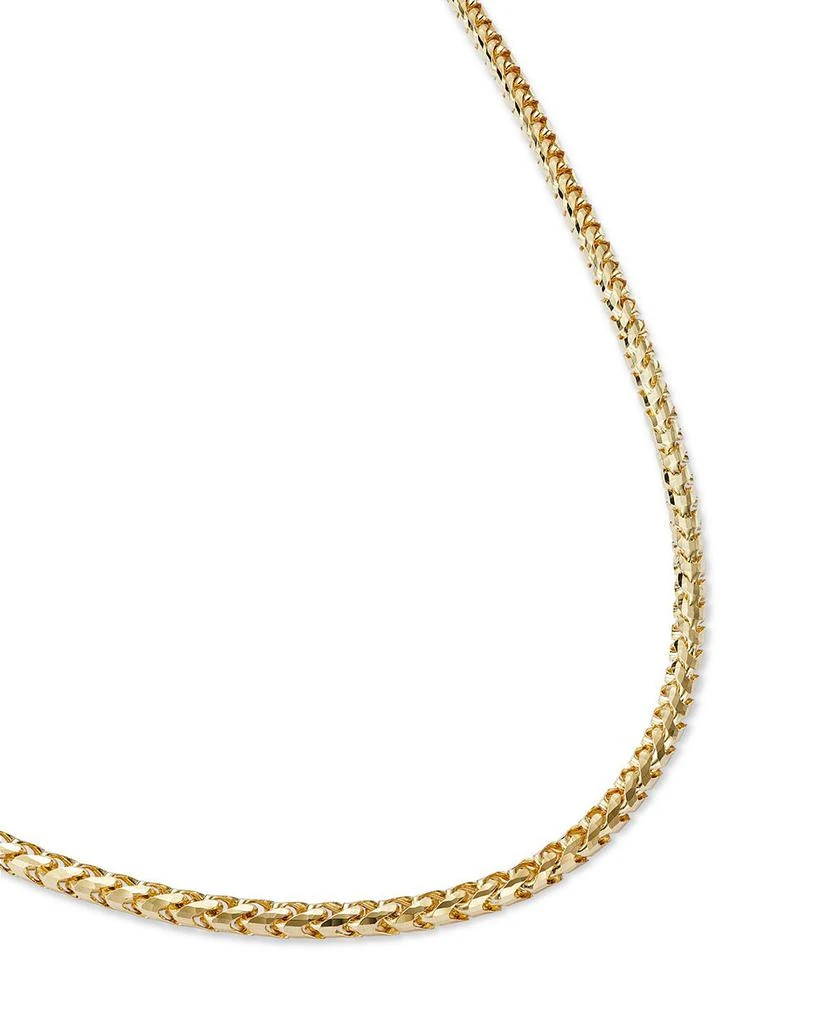 Men's Franco Link Chain Necklace in 14K Yellow Gold, 22" 商品