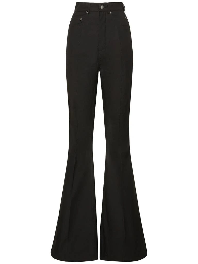 商品Rick Owens|Bolan Crepe High Rise Flared Pants,价格¥3706,第1张图片