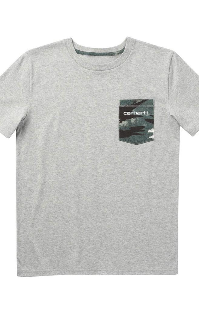 (CA6264) SS Pocket T-Shirt - Grey Heather商品第1张图片规格展示