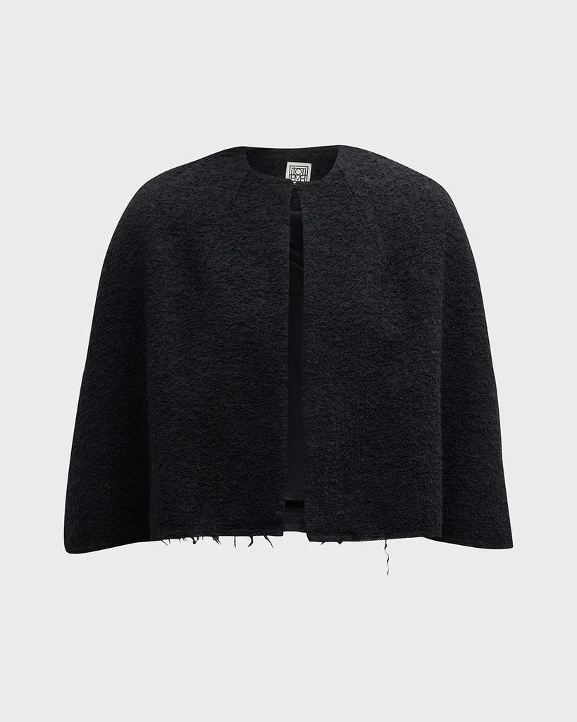 商品Totême|Raw-Edge Wool Boucle Cape,价格¥4561,第2张图片详细描述