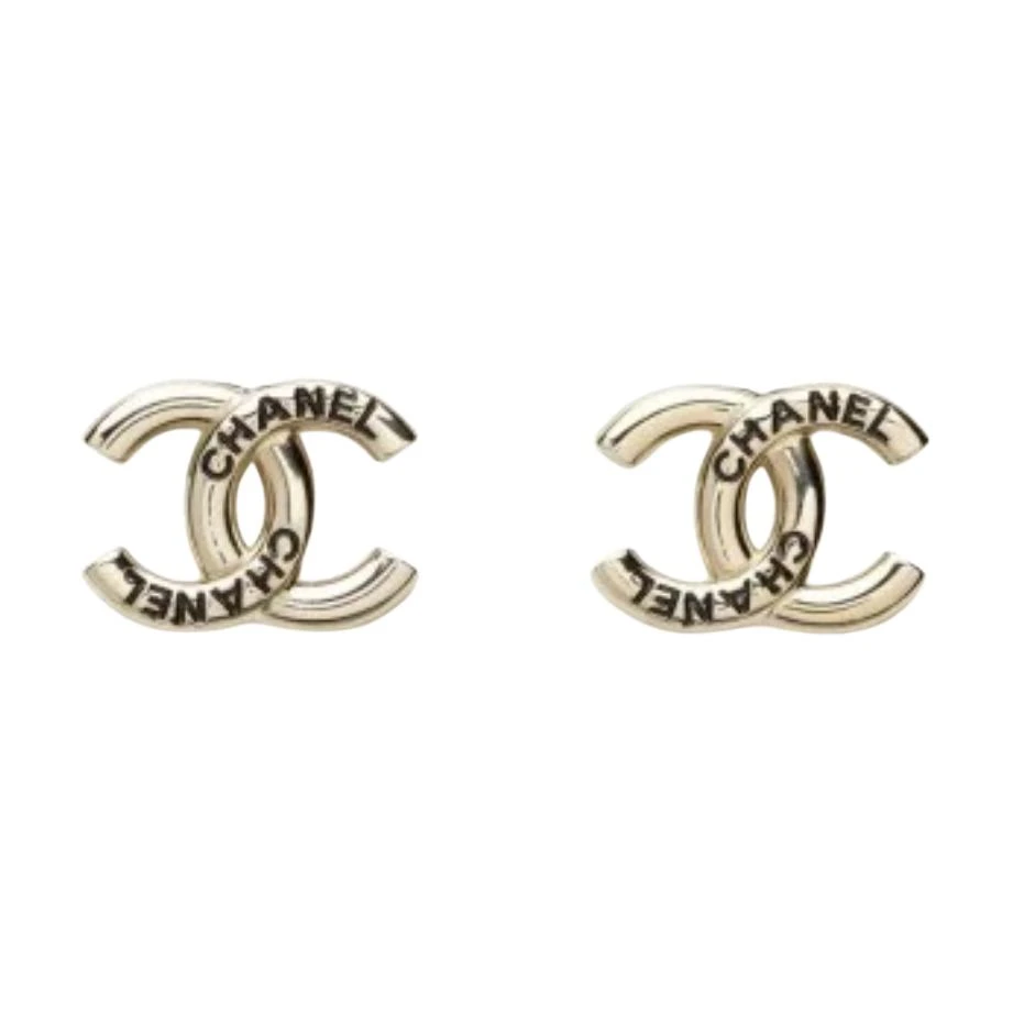 商品[国内直发] Chanel|香奈儿 【25C 早春】双C设计 - 耳钉 女款 金色,价格¥7888,第4张图片详细描述