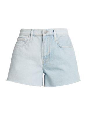Le Brigette Mid-Rise Two-Tone Denim Shorts商品第5张图片规格展示
