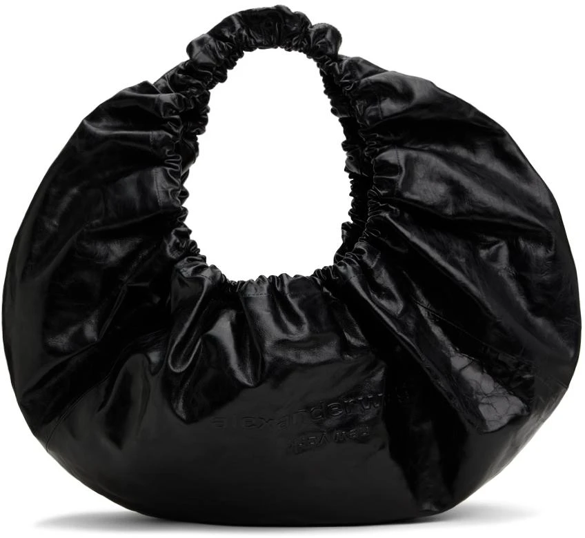 商品Alexander Wang|Black Crescent Large Crackle Bag,价格¥6591,第1张图片