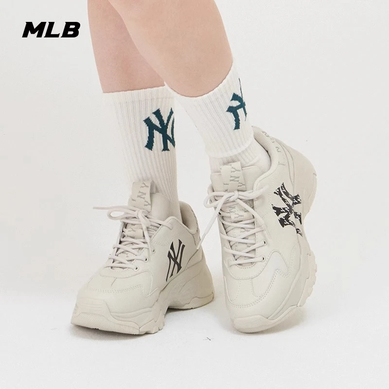 MLB|官方 男女情侣厚底休闲鞋时尚复古老花增高老爹鞋秋冬SHBMN 商品