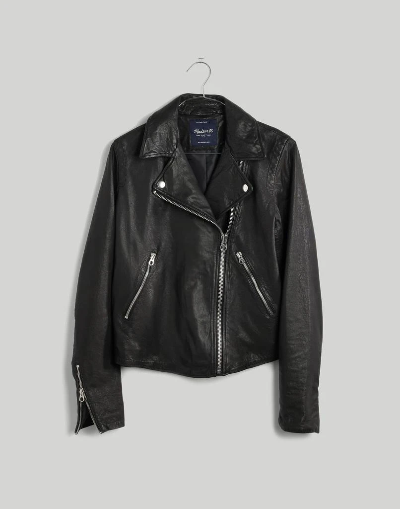 The Washed Leather Motorcycle Jacket 商品