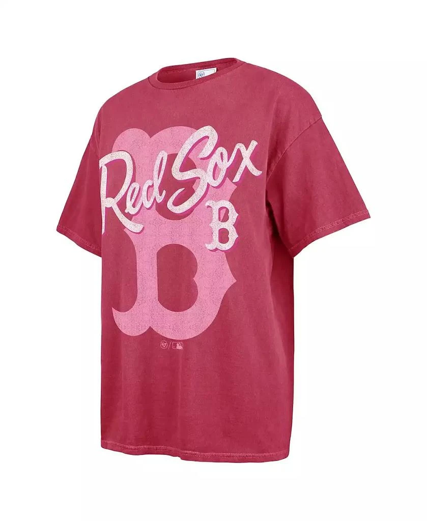 商品47 Brand|47 Brand Women's Pink Boston Red Sox Dopamine Tradition T-Shirt,价格¥337,第2张图片详细描述