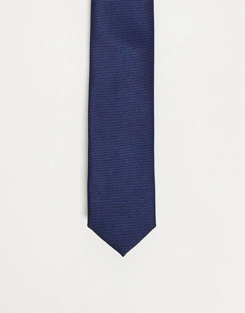 商品ASOS|ASOS DESIGN skinny tie in navy,价格¥80,第1张图片