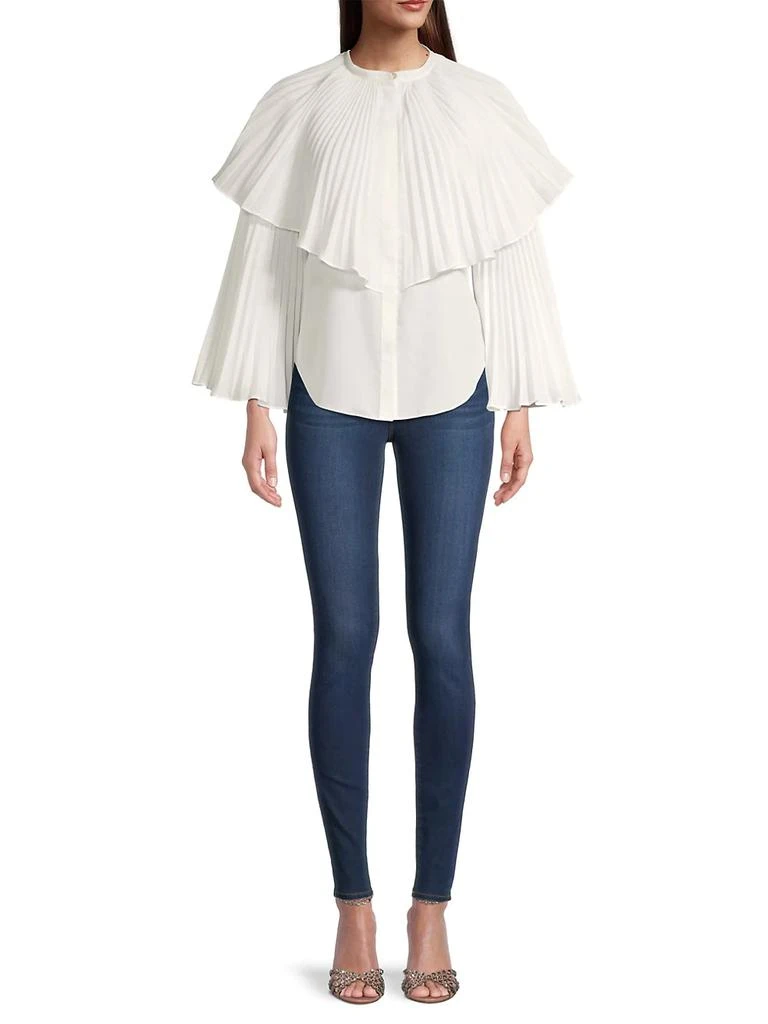 商品Rebecca Taylor|Voile Pleated Blouse,价格¥488,第2张图片详细描述