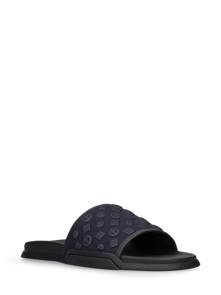 商品Giorgio Armani|Logo Slip On Sandals,价格¥2224,第1张图片详细描述