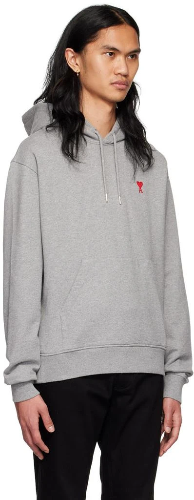 商品AMI|Gray Ami De Cœur Hoodie,价格¥1712,第2张图片详细描述