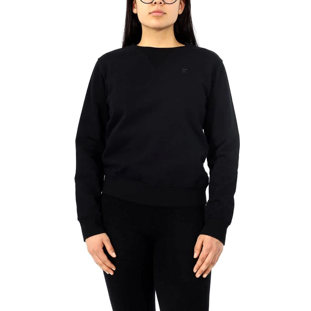 商品MAISON MARGIELA|Maison Margiela Black Logo-Embroidered Cotton Sweatshirt, Size Small,价格¥1749,第1张图片
