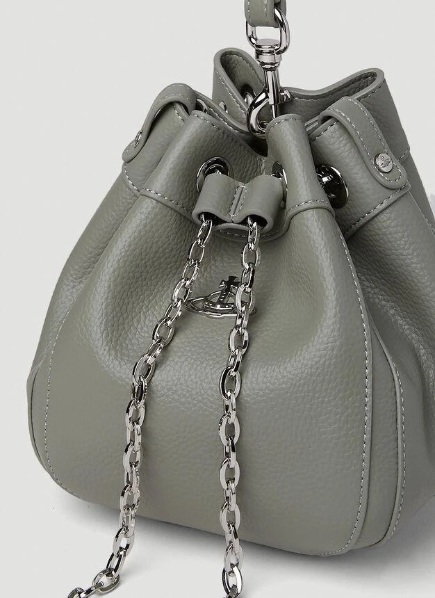 商品Vivienne Westwood|Chrissy Small Bucket Handbag in Grey,价格¥1323,第5张图片详细描述