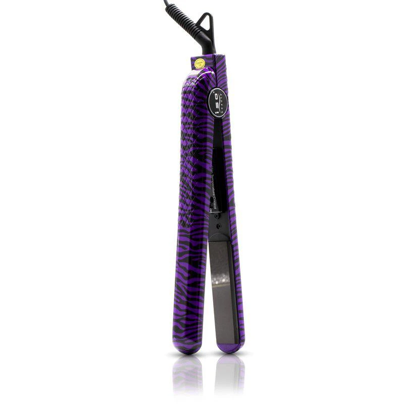 商品ISO Beauty|Super Spectrum Pro 1.25" 100% Solid Ceramic Flat Iron Purple Zebra,价格¥378,第1张图片