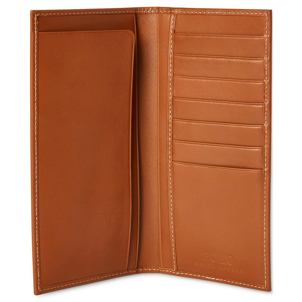 商品Ralph Lauren|Men's Burnished Leather Narrow Wallet,价格¥425,第2张图片详细描述