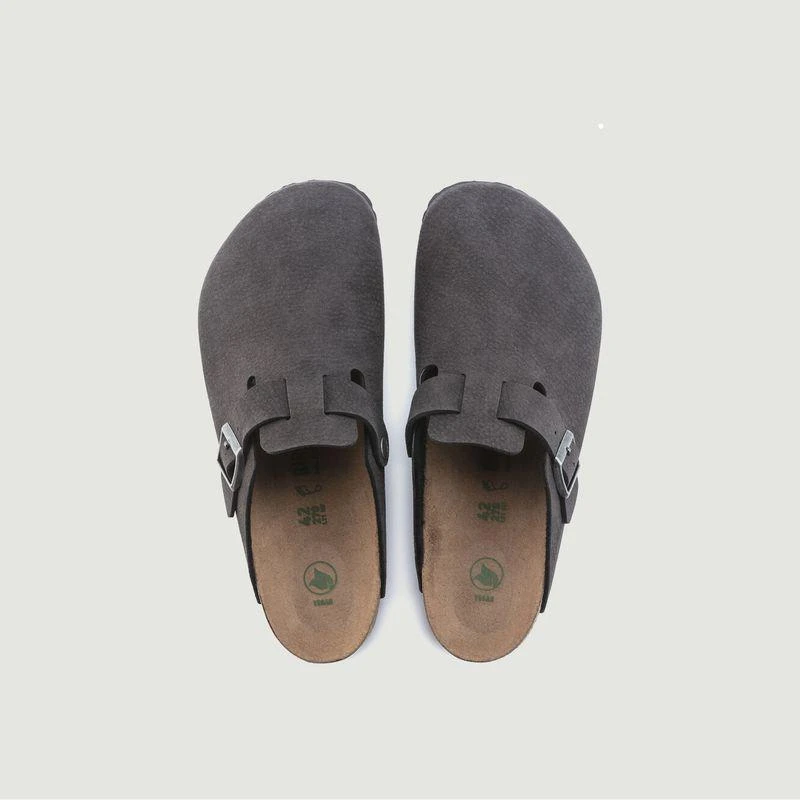 商品Birkenstock|Boston mules Desert Dust Black BIRKENSTOCK,价格¥840,第2张图片详细描述