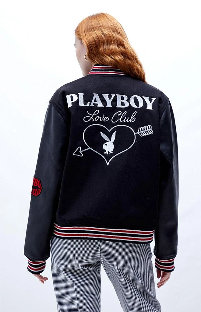 商品Playboy|By PacSun Love Club Letterman Bomber Jacket,价格¥201,第3张图片详细描述