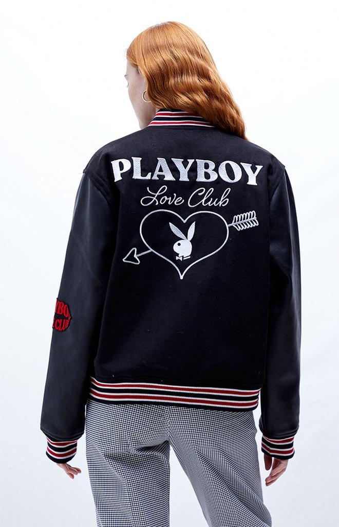 商品Playboy|By PacSun Love Club Letterman Bomber Jacket,价格¥178,第5张图片详细描述