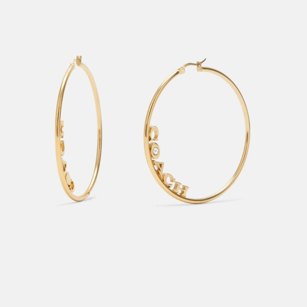 商品Coach|Coach Medium Hoop Earrings,价格¥274,第1张图片