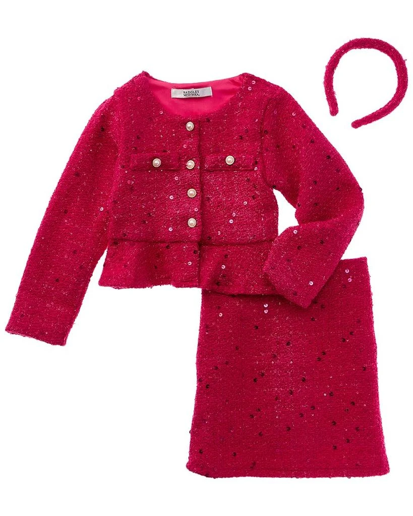 商品Badgley Mischka|Sequin Boucle Jacket & Skirt Set,价格¥250,第1张图片