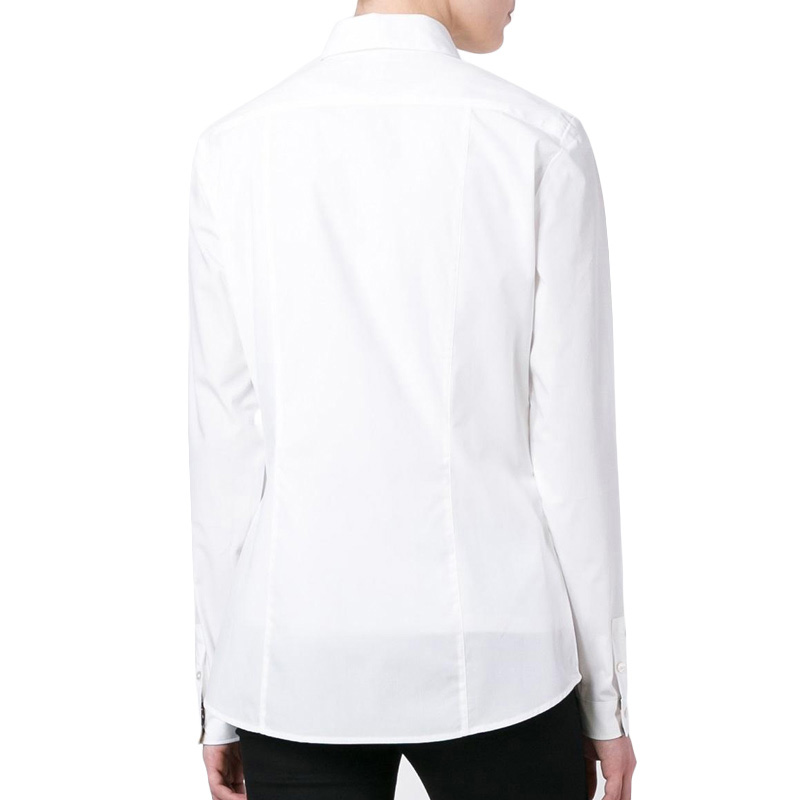 Burberry 博柏利 白色纯棉女士衬衫 3968141商品第4张图片规格展示