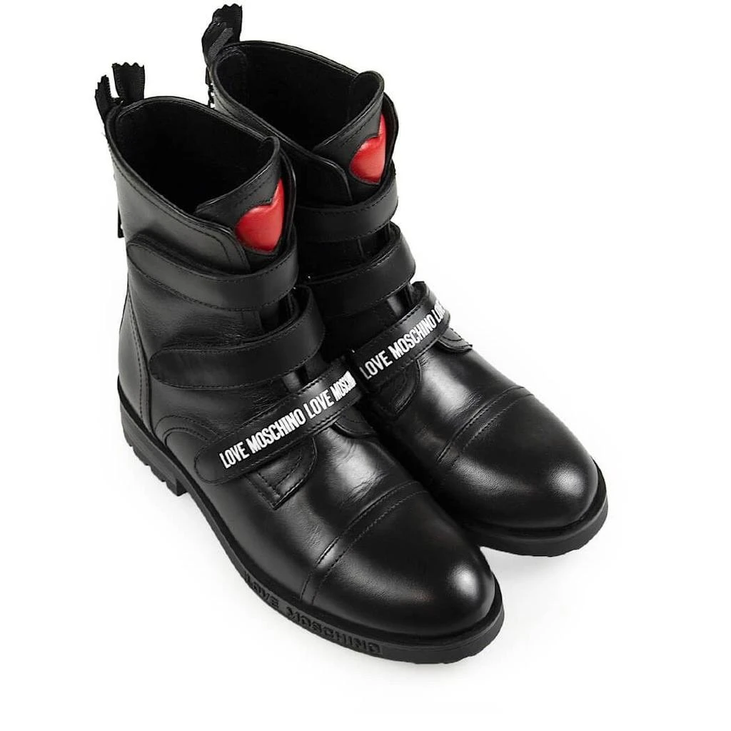 商品Love Moschino|Love moschino women's black leather ankle boots,价格¥2930,第5张图片详细描述