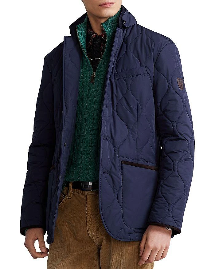 商品Ralph Lauren|Suede Trim Quilted Jacket,价格¥2493,第1张图片详细描述