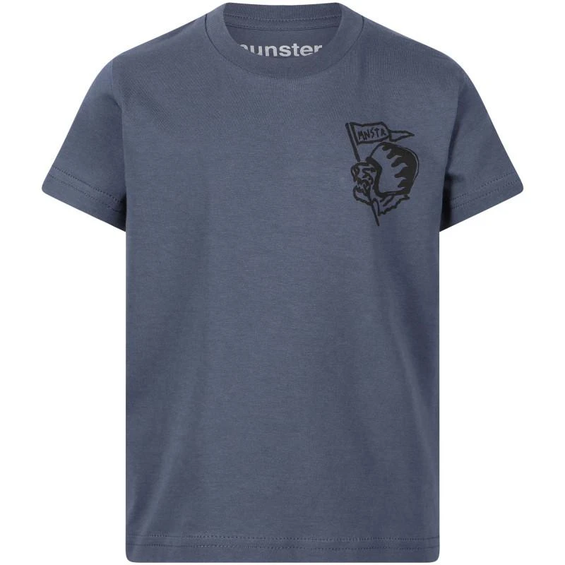 商品Munster|Tiger flag print t shirt in denim blue,价格¥235,第1张图片