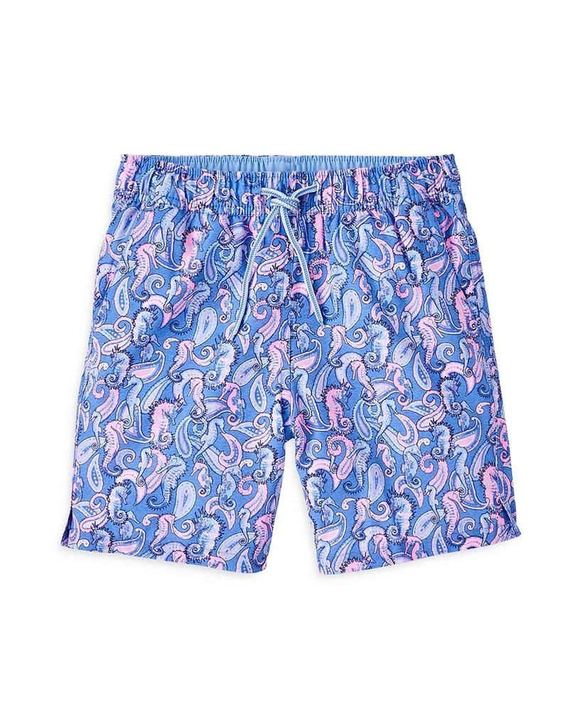 商品Peter Millar|Boys' Seahorse Paisley Swim Trunks - Big Kid,价格¥363,第1张图片